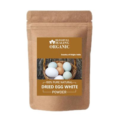 Blessfull Healing Organic Dried Egg White Powder 100% Pure Natural 300 Gram / 10.58 oz