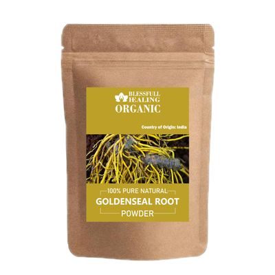 Blessfull Healing Organic Goldenseal Root Powder 100% Pure Natural 100 Gram / 3.52 oz