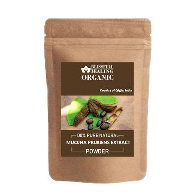 Blessfull Healing Organic Mucuna Pruriens Extract Powder 100% Pure Natural 200 Gram / 7.05 oz