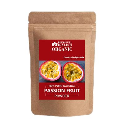 Blessfull Healing Organic Passion Fruit Powder 100% Pure Natural 100 Gram / 3.52 oz