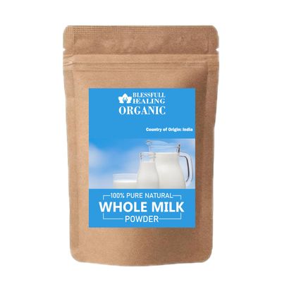 Blessfull Healing Organic Whole Milk Powder 100% Pure Natural 100 Gram / 3.52 oz