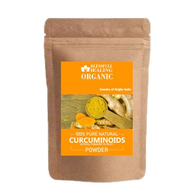 Blessfull Healing Organic Curcuminoids Powder 100% Pure Natural 100 Gram / 3.52 oz