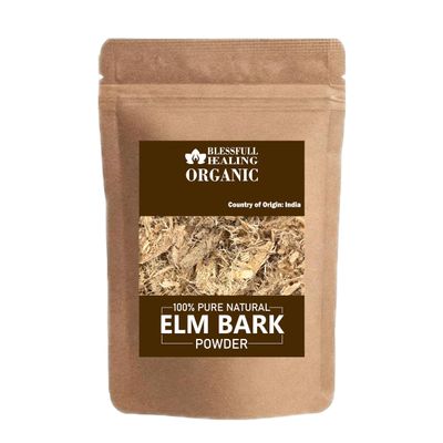 Blessfull Healing Organic Elm Bark Powder 100% Pure Natural 100 Gram / 3.52 oz