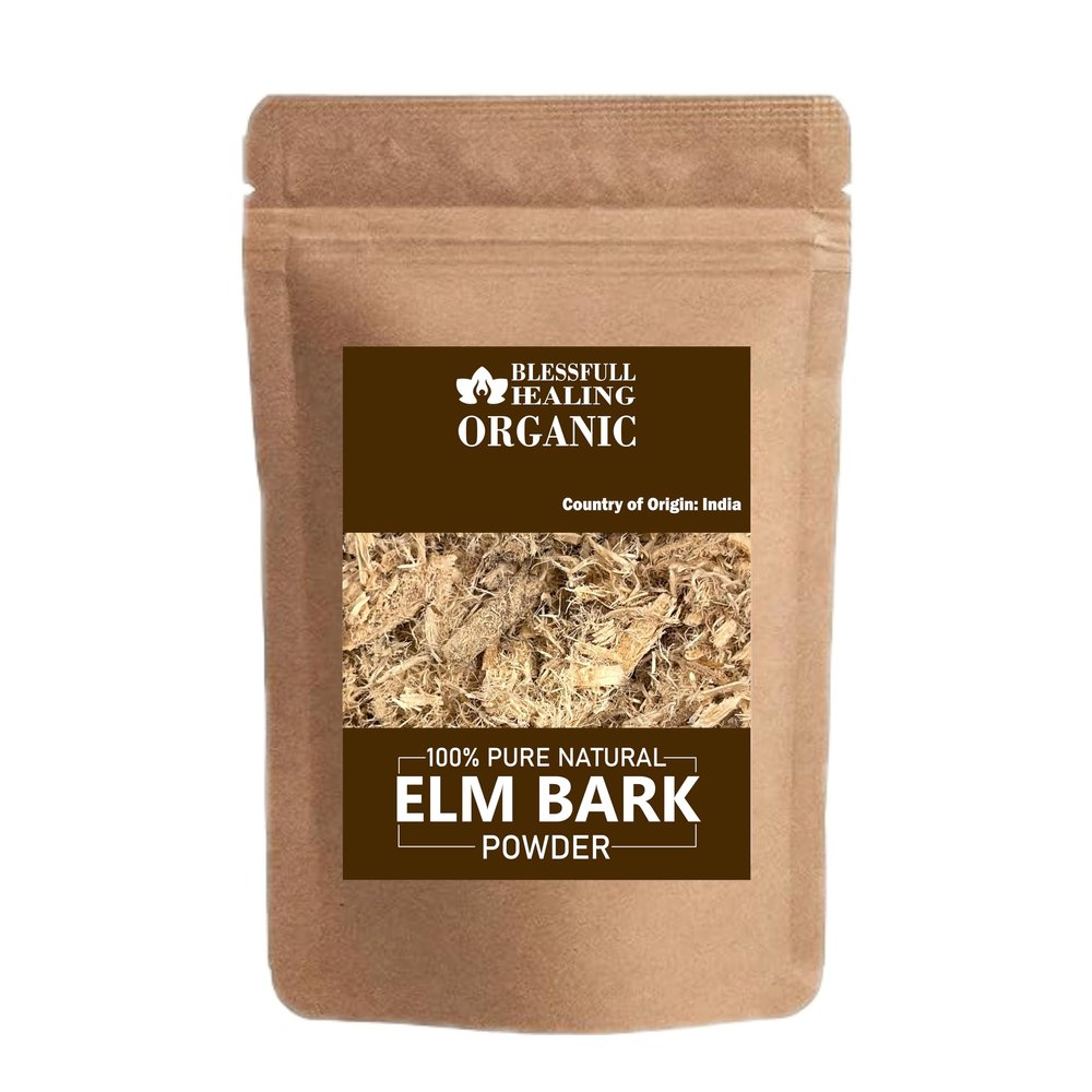 Blessfull Healing Organic Elm Bark Powder 100% Pure Natural 100 Gram / 3.52 oz