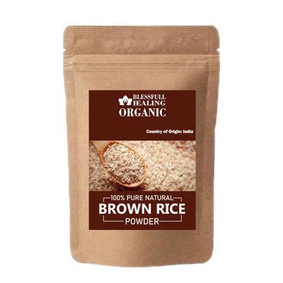 Blessfull Healing Organic Brown Rice Powder 100% Pure Natural 200 Gram / 7.05 oz