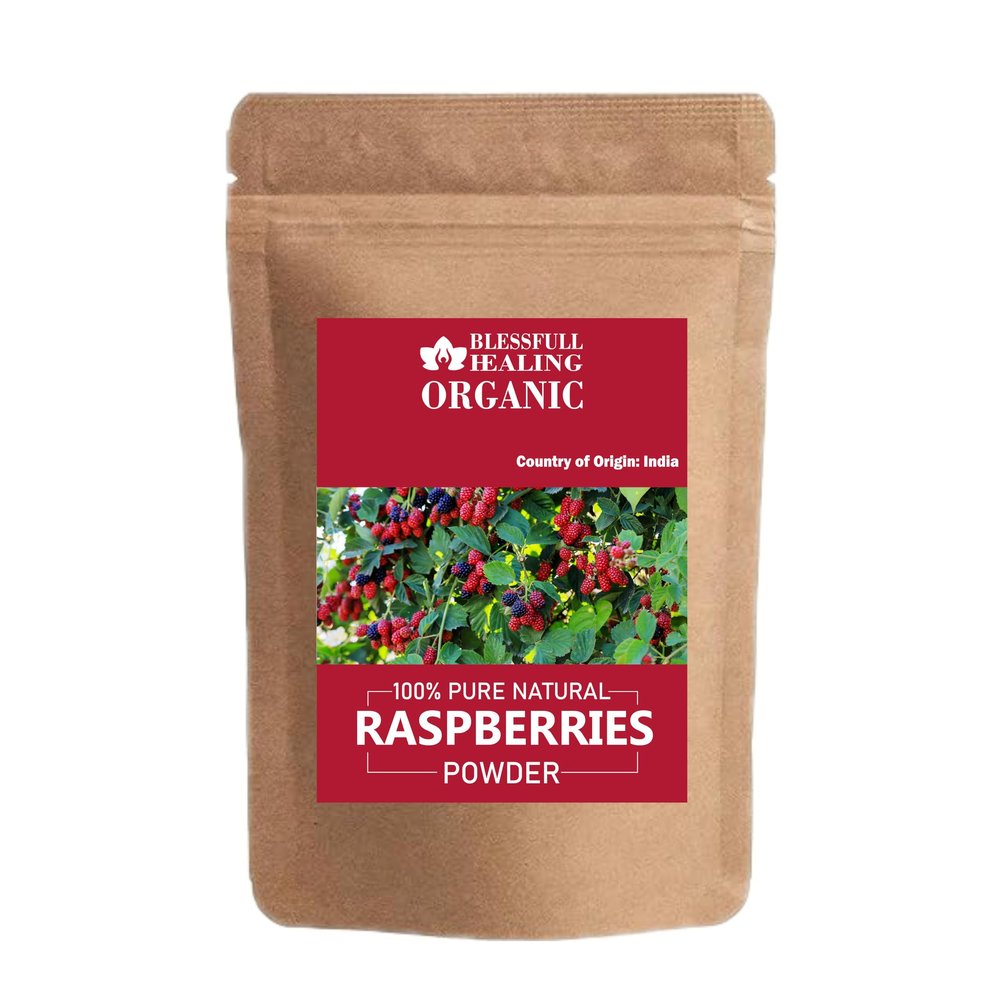 Blessfull Healing Organic Raspberries Powder 100% Pure Natural 100 Gram / 3.52 oz