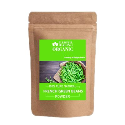 Blessfull Healing Organic French Green Beans Powder 100% Pure Natural 200 Gram / 7.05 oz