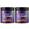 High Absorption Magnesium Glycinate Powder - Vegan Magnesium Powder for Sleep Relaxation & Regularity - Drink Mix Non-GMO Gluten Free & No Artificial Flavors (Honey Lemon) - 136g - 2 Pack view 1