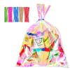Cherodada 8x11 Inch Iridescent Cellophane Bags, with Twist Ties, Treat Bags for Candy Cookie Goodie Chocolates, And Popcorn view 1