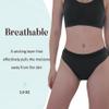 AIRCUTE Reusable Absorbent Urinary Incontinence Underwear for Women Breathable Leak Proof Protective Panties 2.0OZ (Black, Medium) view 4