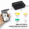 6 PCS Small Pill Box, Tiny Pill Case,Mini Clear Plastic Storage Containers Cute Travel Pill Organizer Case Portable for Pocket Purse Briefcase (Black) view 2