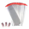 MSLOVE 400Pcs Popsicle Bags Sealable, Ice Cream Bags For Ice Pop, Self-adhesive Plastic Wrappers, 8.27in x 3.15in view 1