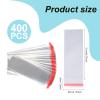 MSLOVE 400Pcs Popsicle Bags Sealable, Ice Cream Bags For Ice Pop, Self-adhesive Plastic Wrappers, 8.27in x 3.15in view 2