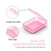 6 PCS Small Pill Box, Tiny Pill Case,Mini Clear Plastic Storage Containers Cute Travel Pill Organizer Case Portable for Pocket Purse Briefcase (Pink) view 3