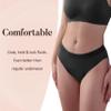 AIRCUTE Washable Super Absorbent Urine Incontinence Underwear for Women Night Time Protective Panties for Leaks 3.3OZ (Black, 2X-Large) view 4