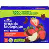 Sun-Rype Products Ltd. SunRype Organic 100% Fruit Bites, Apple Strawberry Flavor, 6 x 18g Pouches, 108g/3.8 oz. Box view 4