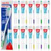 100 Bulk Toothbrushes Individually Wrapped with Toothpaste, Covers, Picks | Soft Disposable Toothbrushes with Toothpaste Built in Individually Wrapped Oral Hygiene Kits for Travel, Homeless Bulk view 1