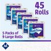 BLUE RIBBON Ultra Premium Soft & Strong Bath Tissue 2-Ply Large Roll Toilet Paper, 235 Sheets, 45 Rolls (Pack of 2) view 2