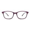 HAITONGCR Lightweight Ladies' Square-Frame Blue Light Blocking Reading Glasses for Women Purple 3.5 R1107 view 3