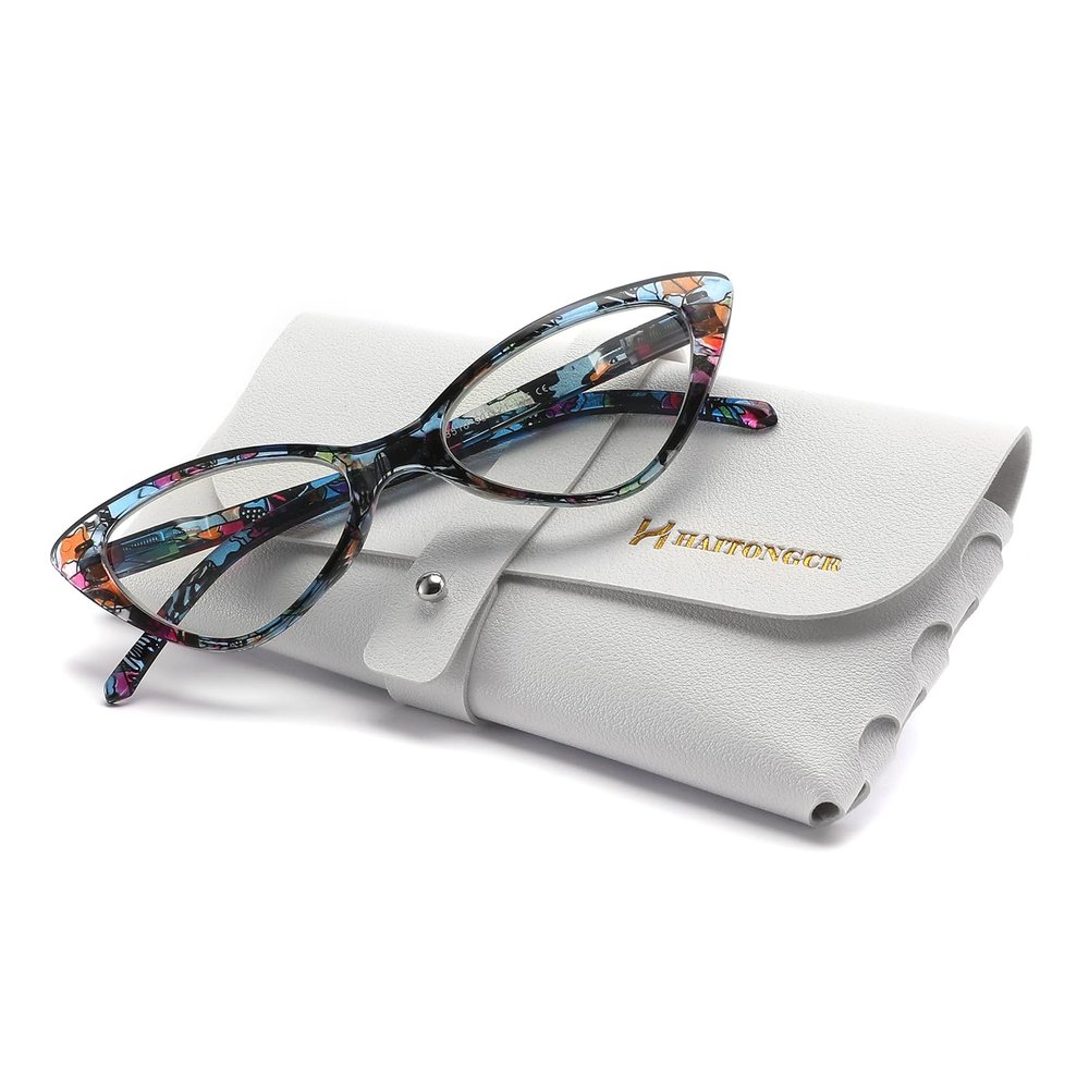HAITONGCR Reading Blue Light Blocking Glasses R1110 2.5 blue
