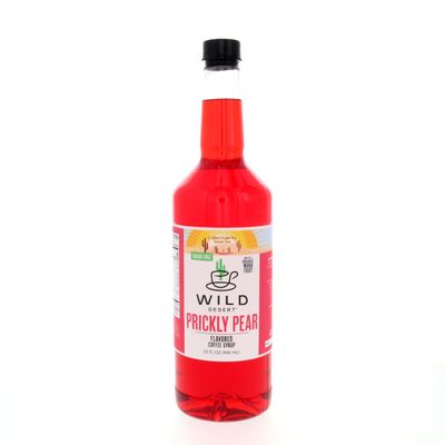 Wild Desert Sugar Free Coffee Syrup - Made with Organic Monk Fruit & Non-GMO Organic Erythritol - Recyclable BPA-Free Plastic Bottle with Pour Top (Quart - 32 Fl Oz, Prickly Pear)