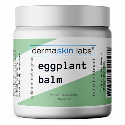 Dermaskin Labs Eggplant Extract Salve Eggplant Balm for Discolored Skin Relief Daily Support Cream for Cell Disorders Made in The USA