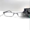 Foster Grant Reading Glasses Chip rectangular petite gunmetal black for +1.50 view 1