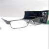 Foster Grant Reading Glasses Chip rectangular petite gunmetal black for +1.50 view 2