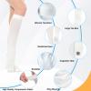 2Pairs Ted Hose Compression Stockings for Women and Men, Anti Embolism Compression Stockings, Surgical Compression Stocking, 15-20 mmHg Compression TED Hose with Inspect Toe Hole (Knee High, XXL) view 2