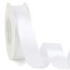 1 Inch Double Faced White Satin Ribbon, 25 Yards Solid Silk Fabric Ribbons Perfect for Floral Bouquet Christmas Bows Gift Wrapping, Hair Accessories, Wedding Party Decoration, DIY Crafts view 1
