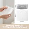 200 Pack Individually Wrapped Wet Wipes, Wet Wipes for Hands, Pure Water, for Wedding, BBQ, Parties and Travel, Disposable Hand Wipes Kit view 3
