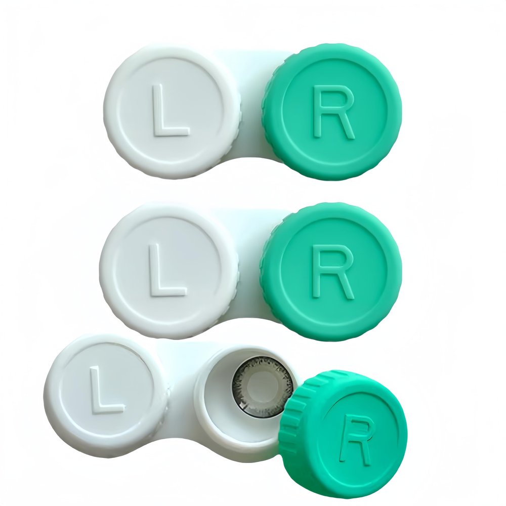 AITIME Contact Lens Case for Travel,Leak Proof, PP Material, Left and Right Contact Lens Holder Container Box fit Hard and Soft Lens, Contact Lens Soak Storage Kit for Home,Pack of 3