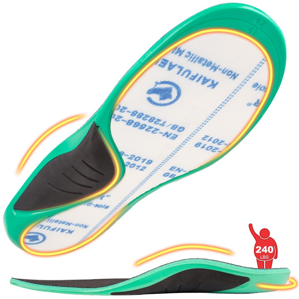 Puncture Resistant Heavy Duty 220+ lbs Orthotics, Protective Kevlar Inserts