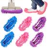 6 Pcs Shoes Cover Duster, Microfiber Dust Mops, Reusable Mop Slippers, Multi Purpose Floor Cleaning Shoes, Feather Duster for Bathroom, Office, Kitchen, House Cleaning (3 Pairs) view 1