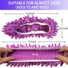 6 Pcs Shoes Cover Duster, Microfiber Dust Mops, Reusable Mop Slippers, Multi Purpose Floor Cleaning Shoes, Feather Duster for Bathroom, Office, Kitchen, House Cleaning (3 Pairs) view 3