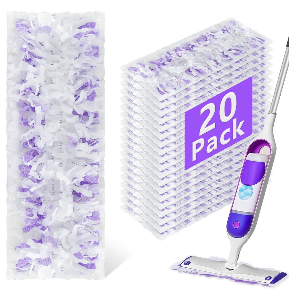 20 Pack Power Mop Refill Pads for Swiffer Power Mop Multi-Surface &Wood Mopping Pad Refills, Disposable Swifter Wet Pad Refills for Swiffer, Replacement Mop Pads for Multi-Surface Wood Floor Cleaning