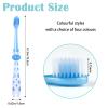 KUAOOAUK 6 PCS Kids Toothbrush, Extra Soft Bristles Toothbrush for Kids, Cute Toddler Razors with Sucker, 3-5 Year Baby Brushes for Girls Boys (5 Colors) view 2