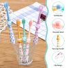 KUAOOAUK 6 PCS Kids Toothbrush, Extra Soft Bristles Toothbrush for Kids, Cute Toddler Razors with Sucker, 3-5 Year Baby Brushes for Girls Boys (5 Colors) view 4