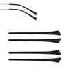Eyeglass End Tips Ear Sock Pieces Silicone Eyewear Anti-Slip Comfort Replacement for Thin Round Metal Glasses Legs view 1