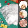 Christmas Cellophane Gift & Treat Bags - 100 Clear Snowflake Cookie Candy Bags with Twist Ties for Xmas Winter Holiday Party Favor Goody Supplies view 3