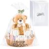 12PCS Extra Large Cellophane Bags 40x50 Inch Easter Clear Gift Bags Cellophane Wrap for Easter Gift Baskets Stuffers Baby Shower Wedding Beach Party favor Birthday 2.5 Mil Thick view 1