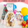 12PCS Extra Large Cellophane Bags 40x50 Inch Easter Clear Gift Bags Cellophane Wrap for Easter Gift Baskets Stuffers Baby Shower Wedding Beach Party favor Birthday 2.5 Mil Thick view 4