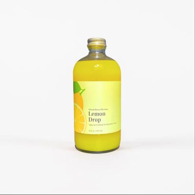Wood Stove Kitchen Lemon Drop Mixer - Cocktail & Mocktail Creations for True Connoisseurs with Natural, Vibrant Flavors - Sweetly Tart and Zesty Lemon, Ideal for Blending with Drinks, 16 oz
