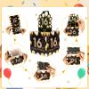 16th Birthday Money Box for Cash Gift Pull, Surprise Birthday Gift Box with 100 Pcs Transparent Bags for Birthday Gift Party Decorations Supplies, Gold and Black view 4
