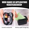 Ymapinc Period Sanitary Bag, Napkin Storage Bag Tampon Pouch Portable Feminine Care First Period Kit for Teen Ladies Women (Black) view 4