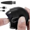 Electric Nail Clipper with Light & 2 Speeds,Portable Nail Clippers with Nail Scraps Storage,USB Rechargeable Safety Fingernail Trimmer for Baby Kids Adults Seniors (Black)