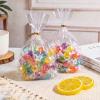 Cherodada 5"x 8", 100 Pcs Bottom Gusset Bags, with Twist Ties for Gift Wrapping, Wrapping Candies, Cookies, Chocolates, Popcorn view 4