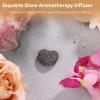 Anjetan 10 PCS Rock Essential Oil Diffusers, Heart Shape Lava Rock Stone Diffuser, Black Lava Rock Diffuser, Pocket Stone Diffuser for Home, Offices, Cars, Yoga, Sauna, SPA view 3