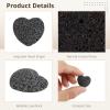 Anjetan 10 PCS Rock Essential Oil Diffusers, Heart Shape Lava Rock Stone Diffuser, Black Lava Rock Diffuser, Pocket Stone Diffuser for Home, Offices, Cars, Yoga, Sauna, SPA view 4