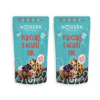 Modern Bread & Bagel Grain-Free & Gluten-Free, Pancake & Waffle Mix | Paleo Pancake & Waffle | Certified Gluten Free | Nut Free | Non-GMO | Vegan Friendly | Kosher - 8oz. (Pack of 2)